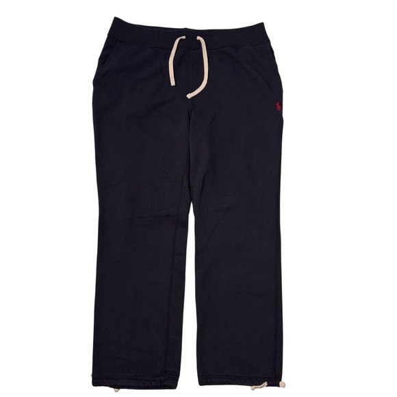 Polo Ralph Lauren Fleece Sweatpants Mens XXL Black Wide Leg